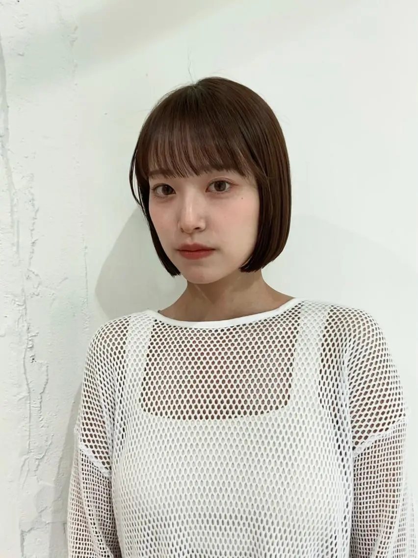 ショート カラー 茉樹@pullnoc /新宿/ボブ/モードのヘアスタイル
