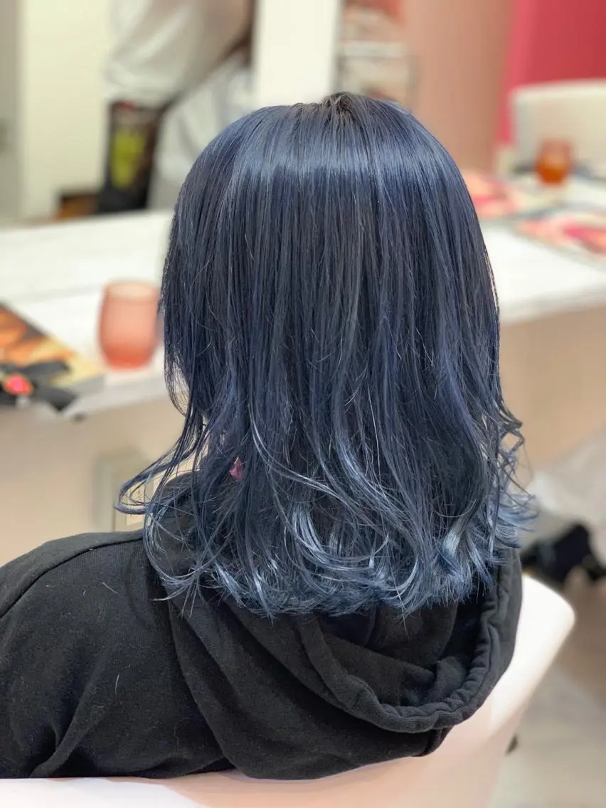 ミディアム カラー ヘアカラー トリートメント ✨透明感カラー×艶髪 ✨生神優季のヘアスタイル