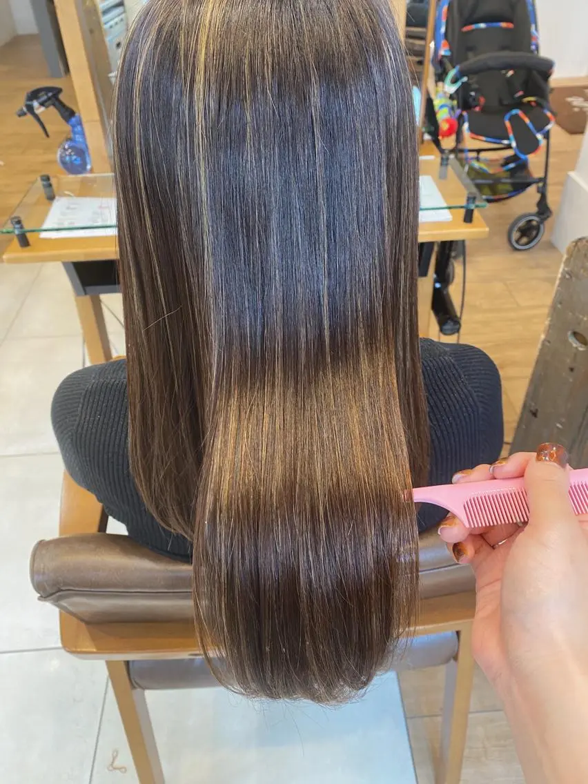 ロング 髪質改善 トリートメント 酸熱トリートメント ブリーチ指名 NO1🌈SAKIのヘアスタイル