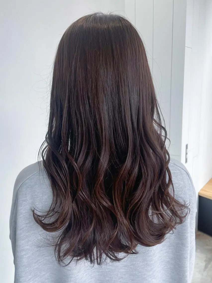 セミロング カラー パーマ ヘアアレンジ ブラウンカラー カット ヘアカラー トリートメント ITbyALBUM 下北沢店のヘアスタイル