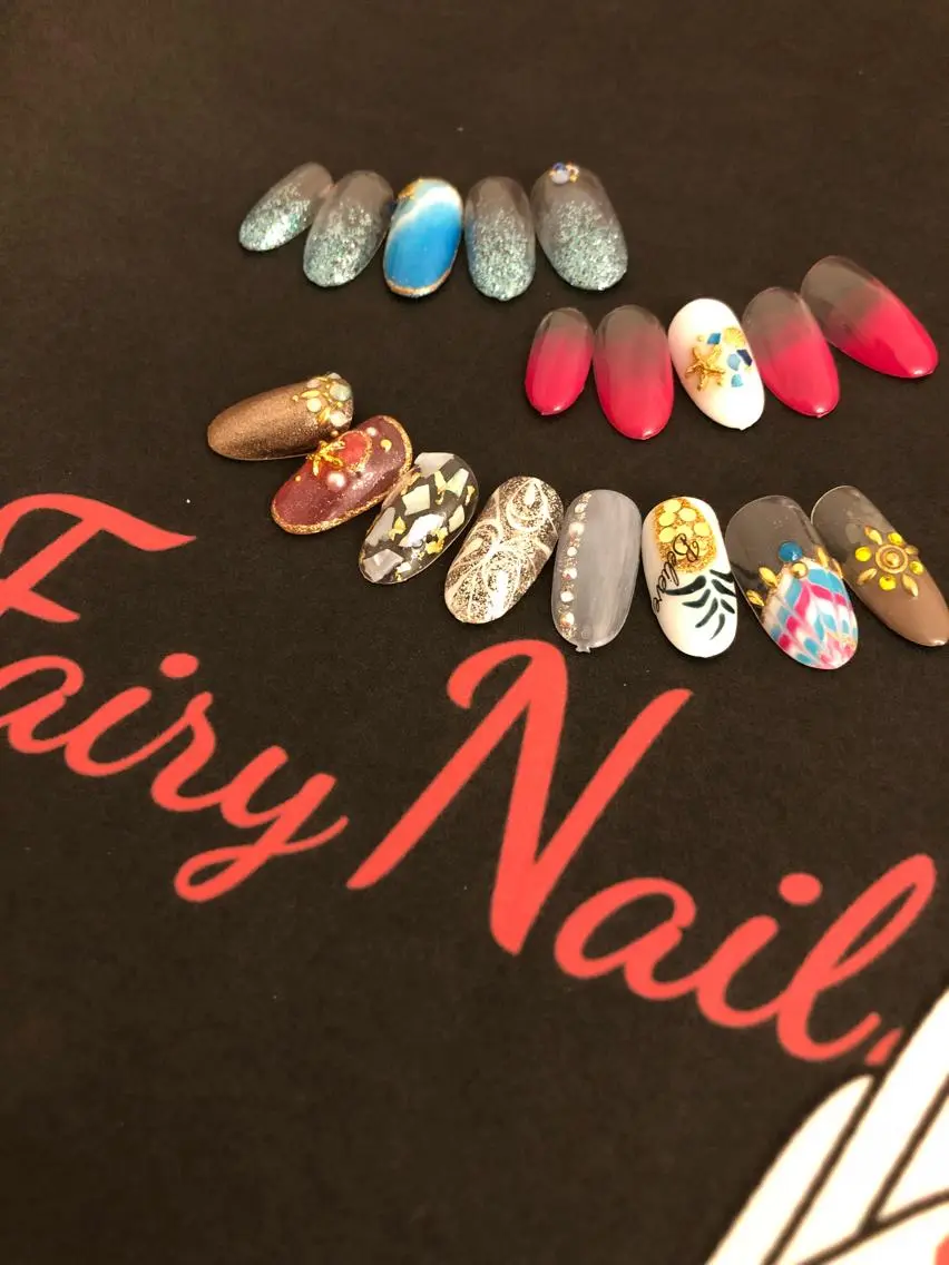 ネイル アートネイル フレンチネイル ラメ(グリッター) ラメグラデーション 持ち込み Fairy nailのネイルデザイン
