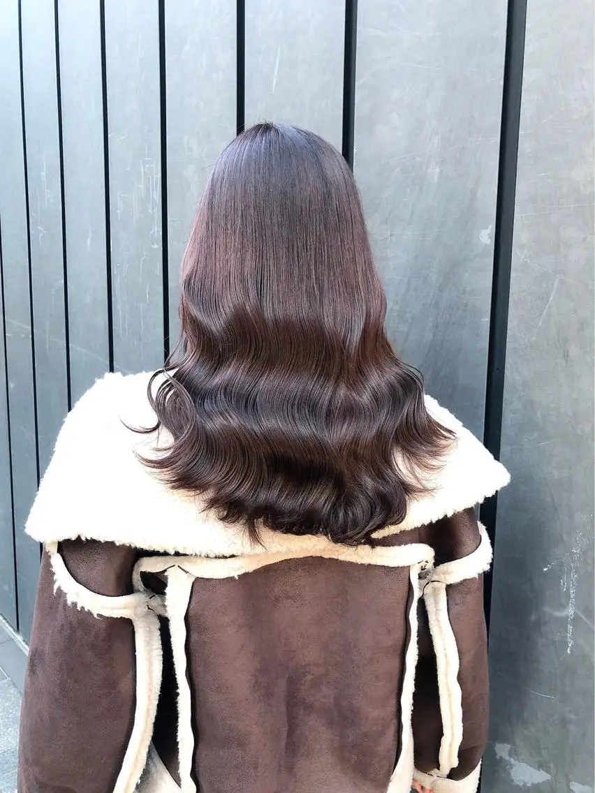 ロング カラー カット 縮毛矯正 トリートメント ‎🤍髪質改善‎🤍 レイヤーカット‎🤍のヘアスタイル