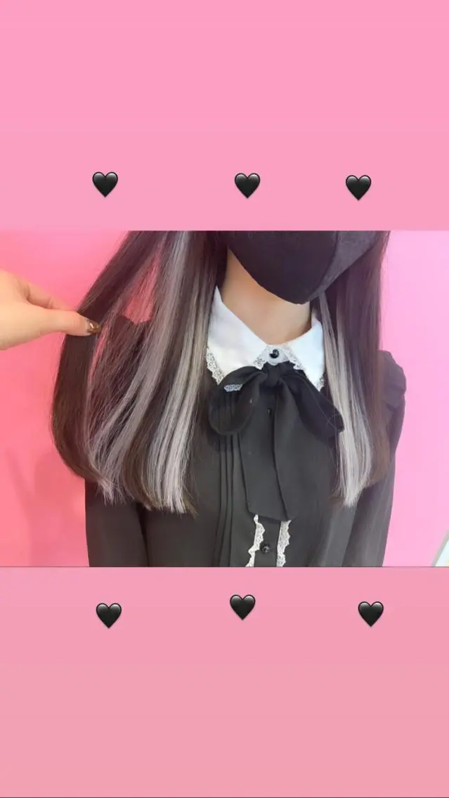 セミロング カラー シールエクステ エクステ 新宿駅近♡個室 ♡関口三都季🌜のヘアスタイル