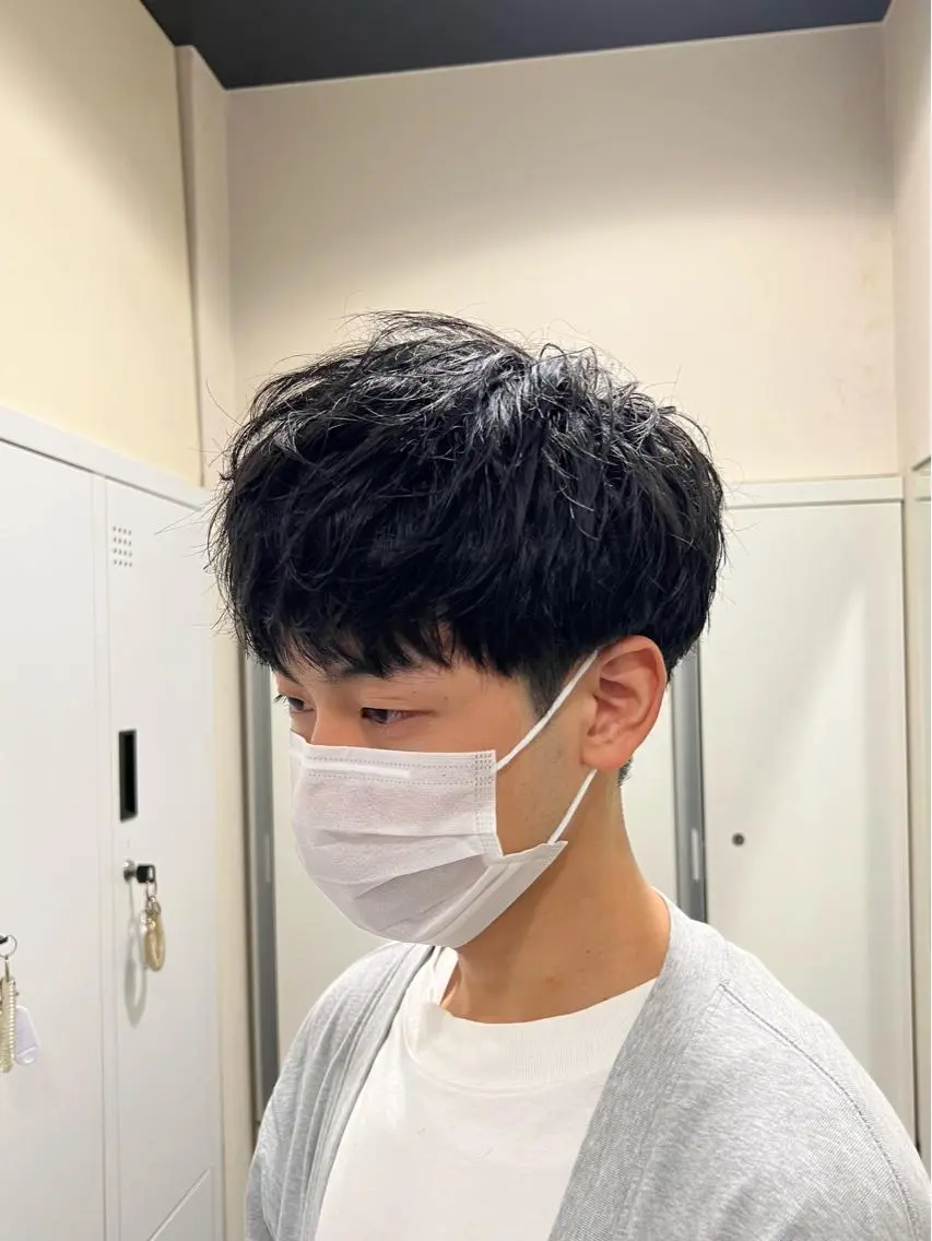 ショート メンズ マッシュ 茅ヶ崎パーマ特化/ スパイラル/ハルキのヘアスタイル