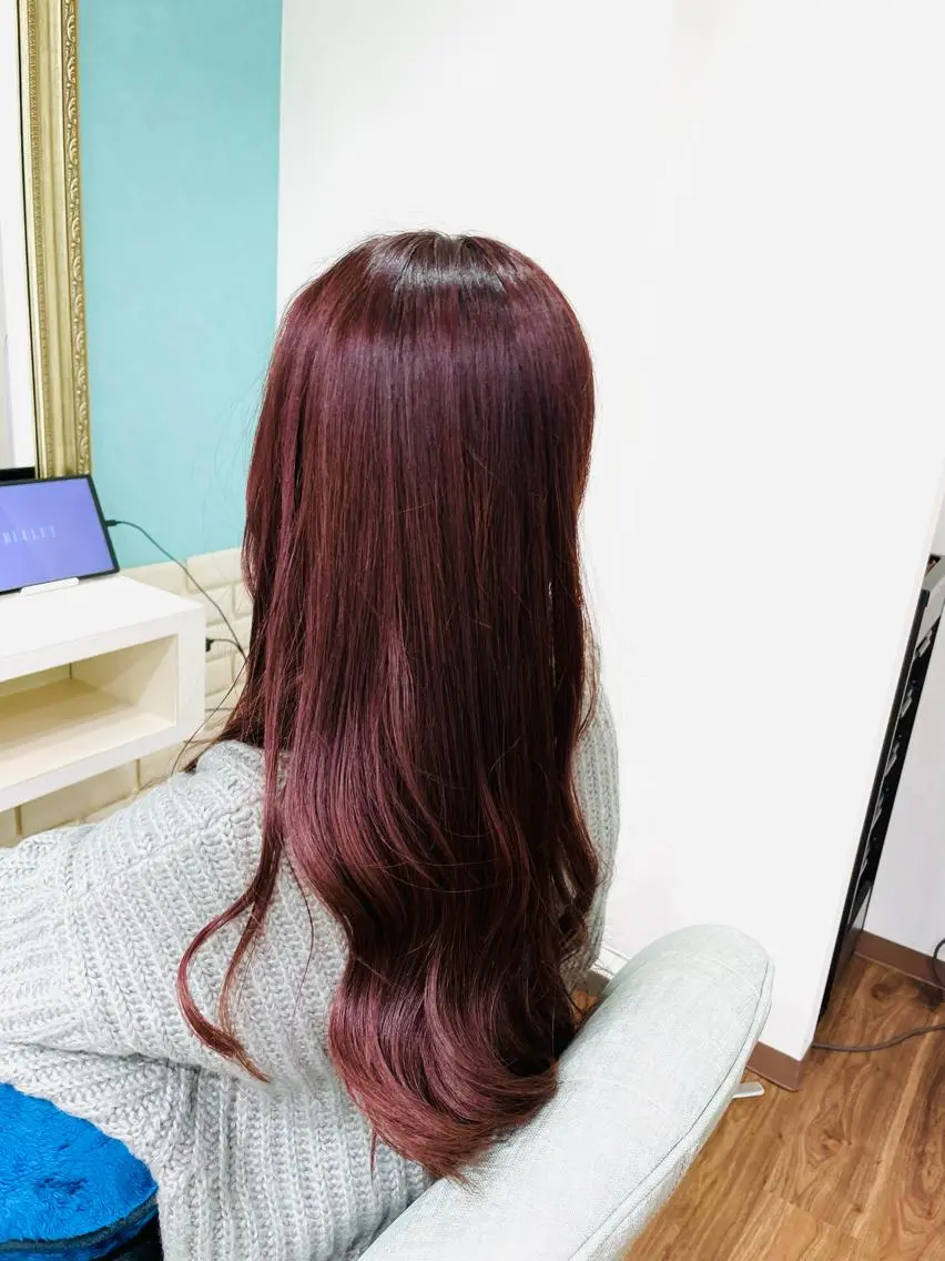 ロング ピンクラベンダー 渡辺 広宣のヘアスタイル