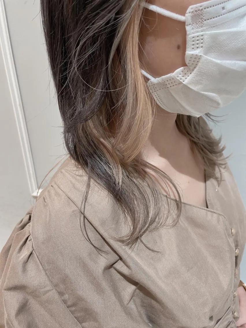 ミディアム カラー カット ヘアカラー トリートメント 🦖鶴岡 香純🦖のヘアスタイル