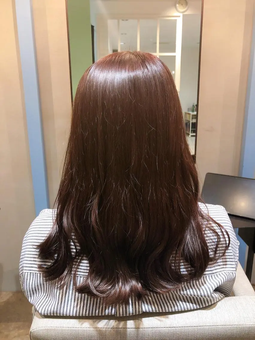 セミロング たけだ れなのヘアスタイル