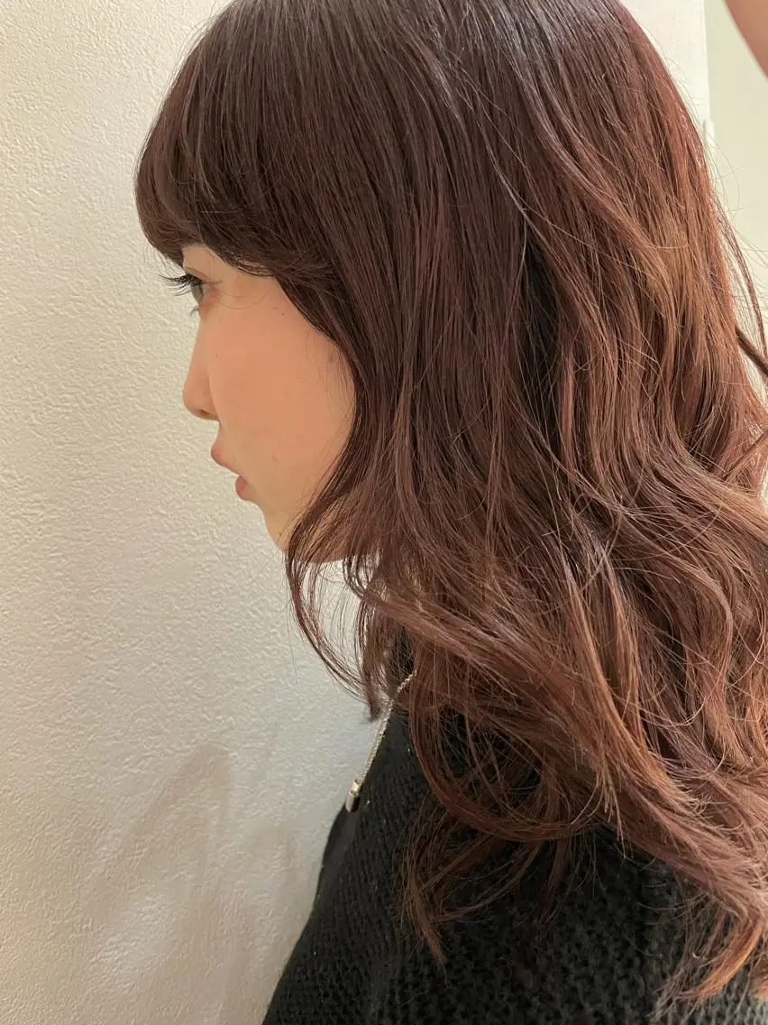 セミロング カラー ヘアカラー 店長福島成美/髪質 改善縮毛矯正/カラーのヘアスタイル