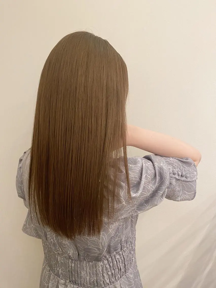 ロング カラー 縮毛矯正 トリートメント 入江 允のヘアスタイル