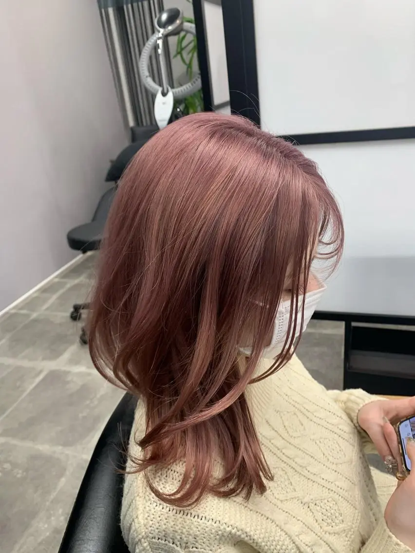 ミディアム カラー ヘアカラー 菊地 旬のヘアスタイル