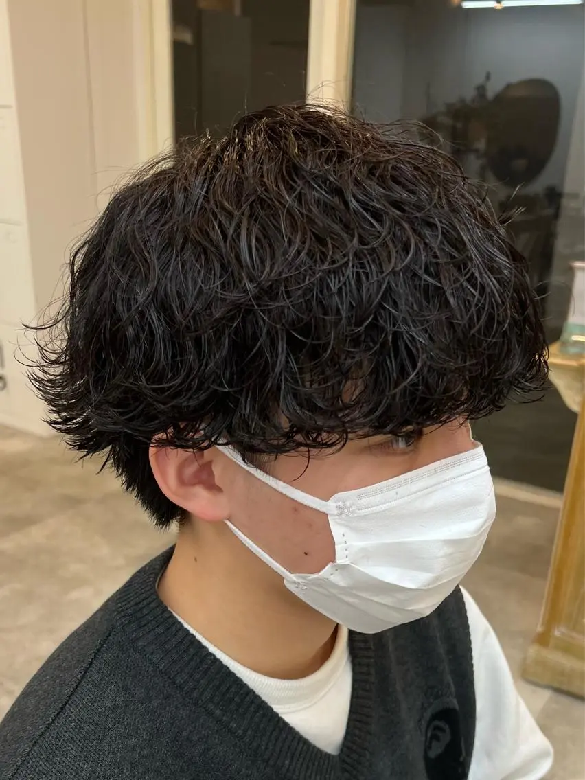 パーマ メンズ カット パーマ 🔥メンズ特化🔥 永瀬椋のヘアスタイル