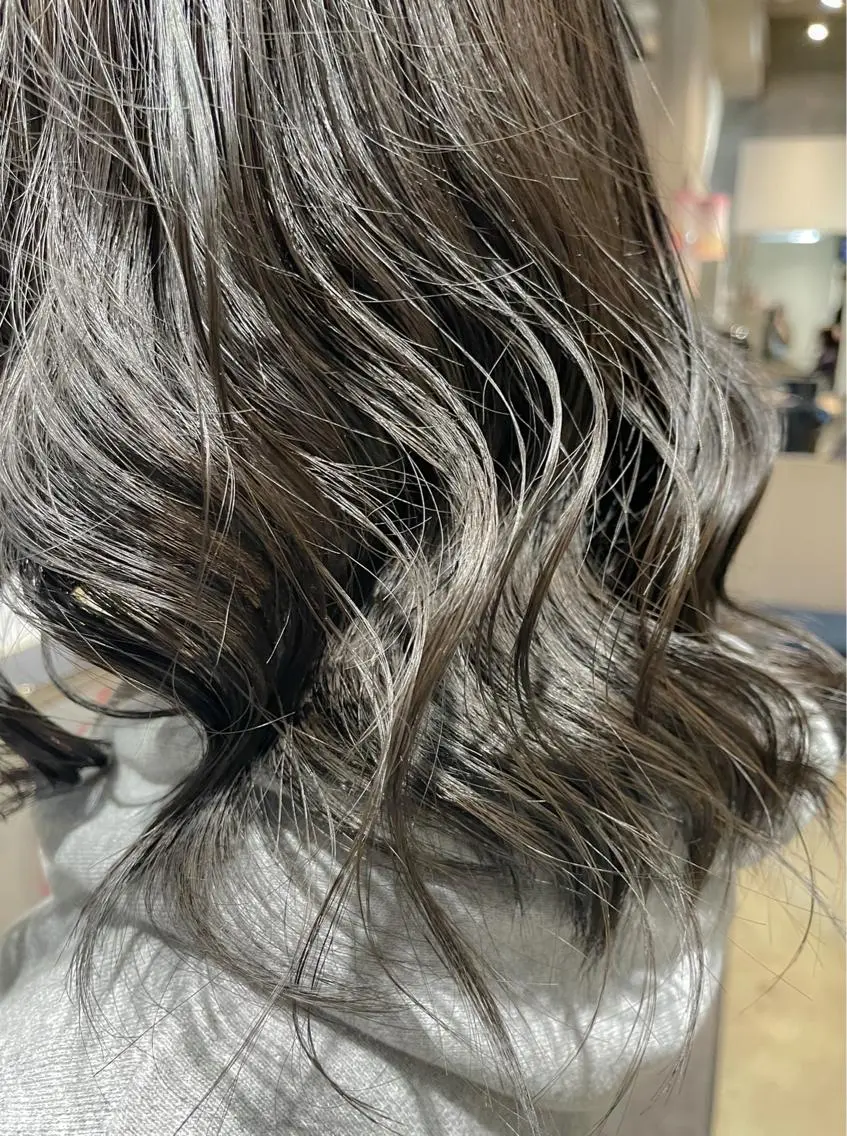 ミディアム アッシュ パーマ 💖KANAMI💖 似合わせヘアスタイルのヘアスタイル
