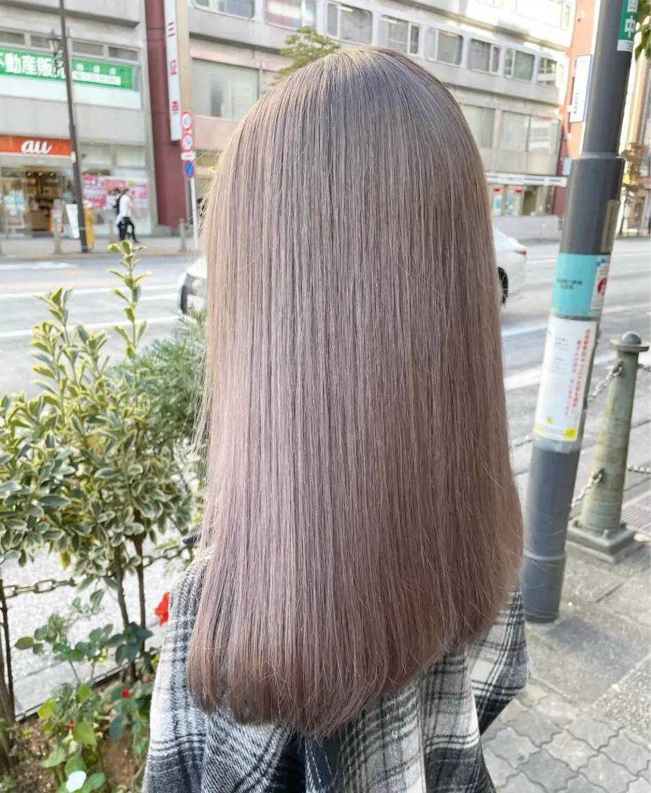セミロング カラー ヘアアレンジ ヘアカラー 髪質改善/美髪矯正 艶髪/Takutoのヘアスタイル