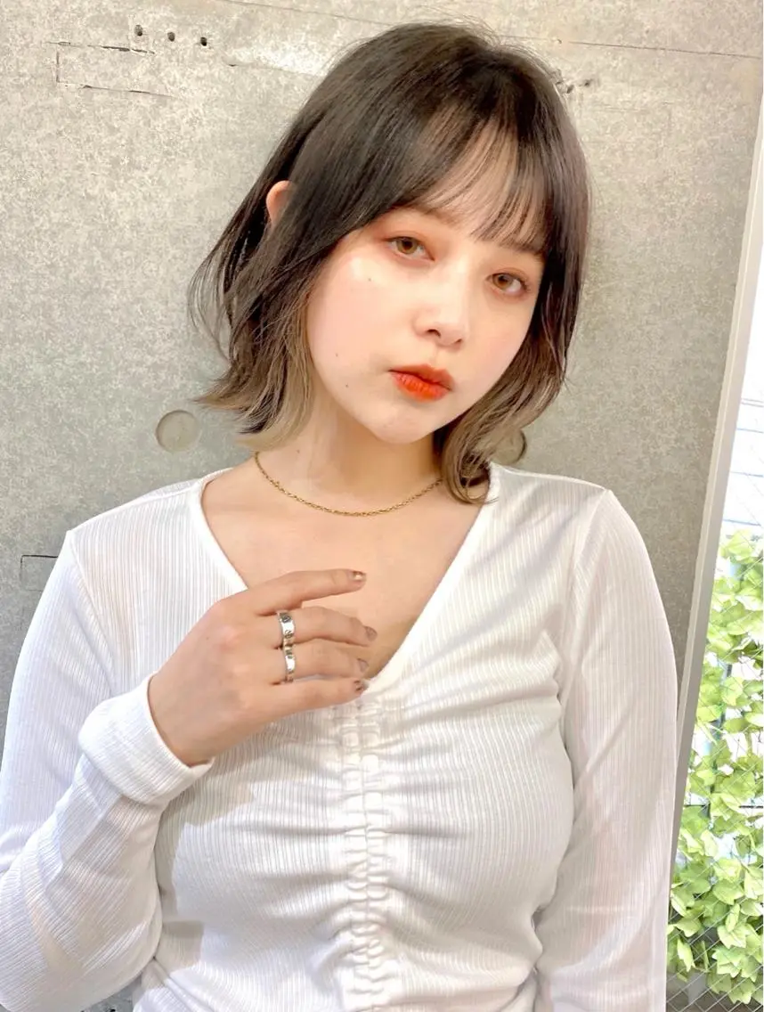 ミディアム カラー 似合わせレイヤー 🇰🇷荒木洋文のヘアスタイル