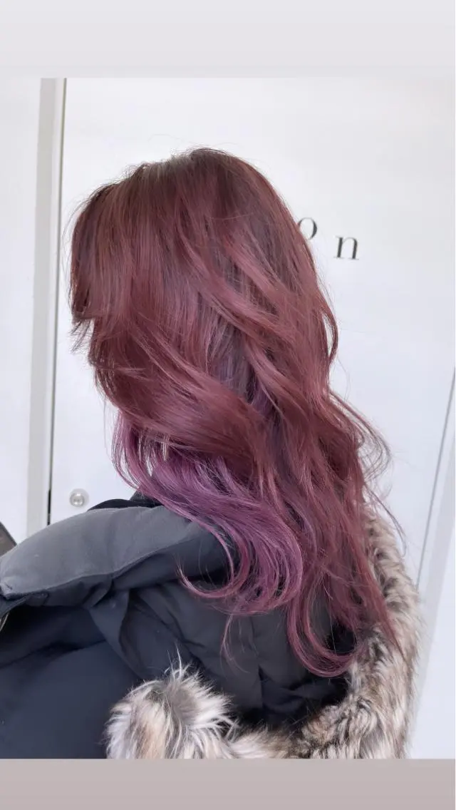 ロング カラー ピンクカラー ヘアカラー トリートメント ヘアセット モテ髪提案します💕 髪質改善宗一郎のヘアスタイル