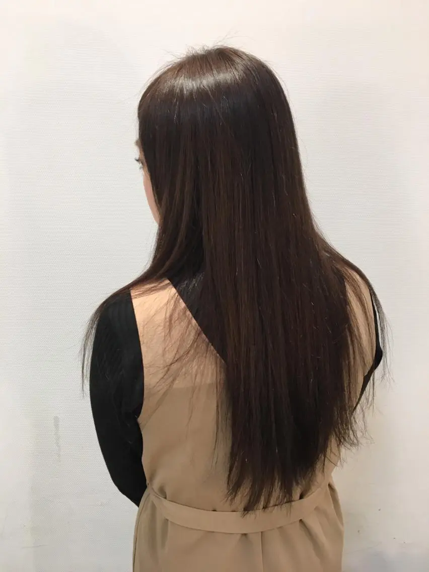 ロング カラー たなか ちあきのヘアスタイル