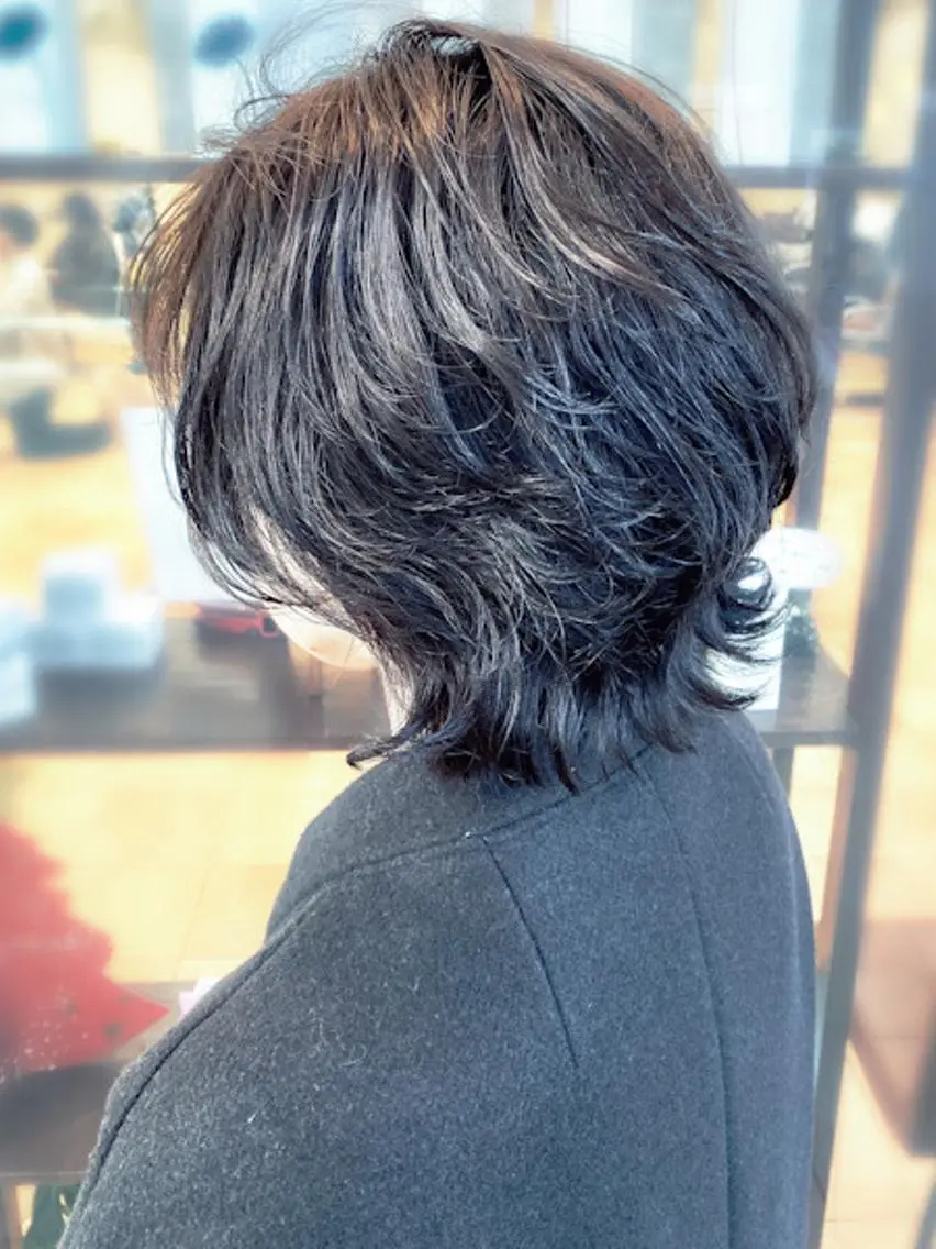 ショート カラー パーマ 大野 あさみのヘアスタイル
