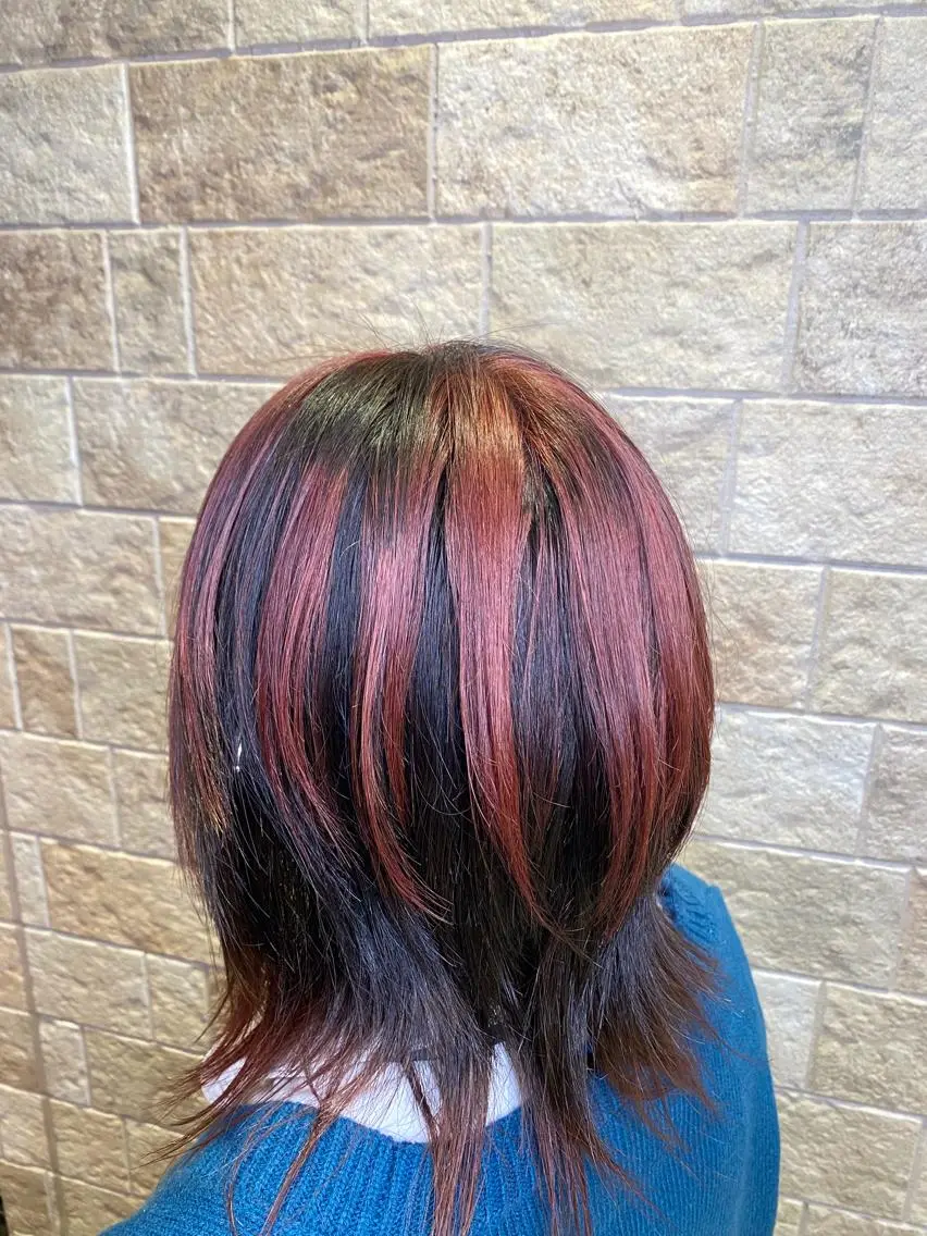 ミディアム カラー カット ヘアカラー SEA BELLE YASUのヘアスタイル