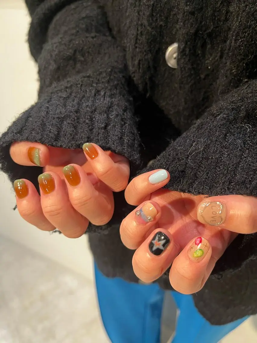 ネイル アートネイル スカルプネイル 小川 奈々花のネイルデザイン