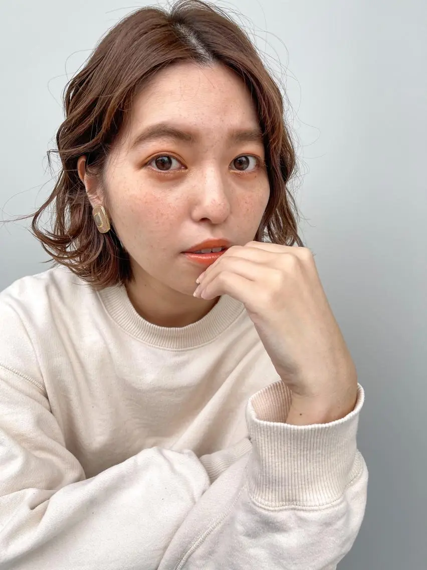 ミディアム ボブ カット アートディレクター ワダヒサノリのヘアスタイル