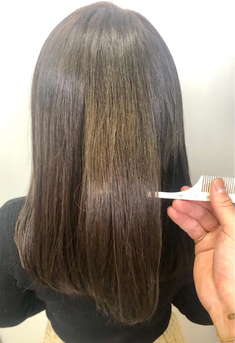 ミディアム カラー パーマ ヘアアレンジ 髪質改善 トリートメント 酸熱トリートメント ストレートパーマ Siena 渋谷のヘアスタイル