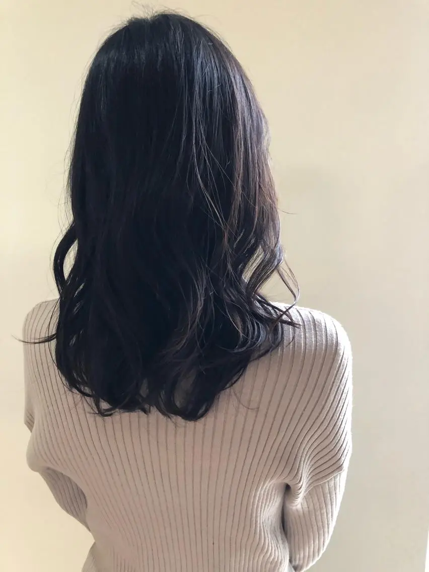 ミディアム パーマ 相原 美咲のヘアスタイル