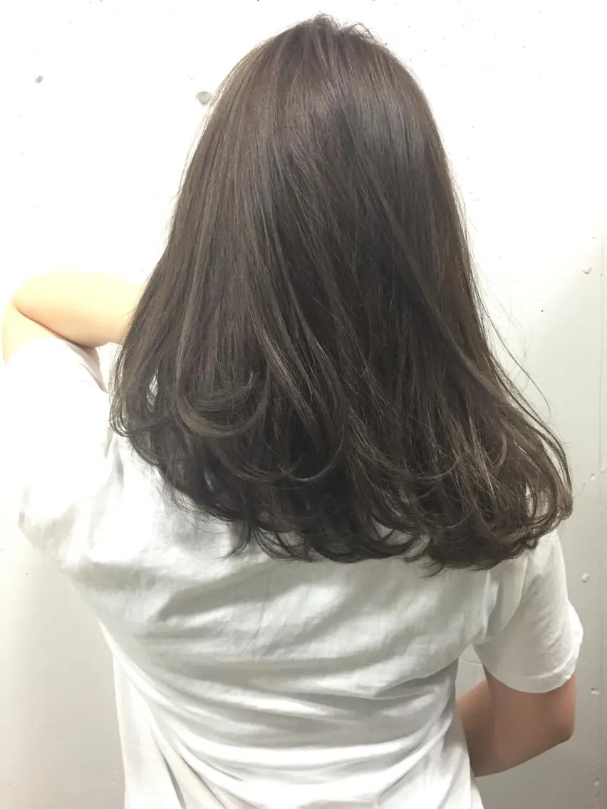 ミディアム カラー カット ヘアカラー トリートメント 永野 正芳のヘアスタイル