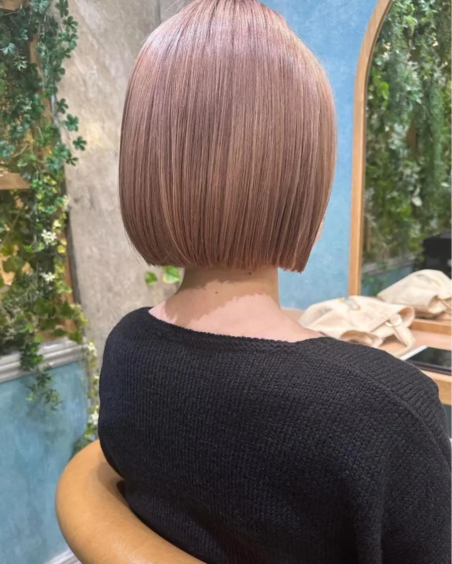 ショート カラー ダブルカラー 石畑結華 Lond店長のヘアスタイル
