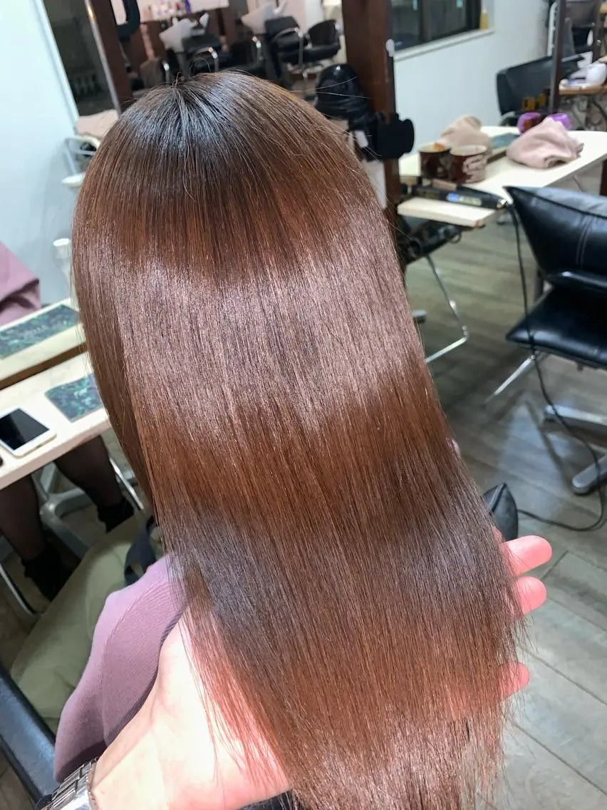 セミロング 縮毛矯正/髪質改善 井上智秀のヘアスタイル