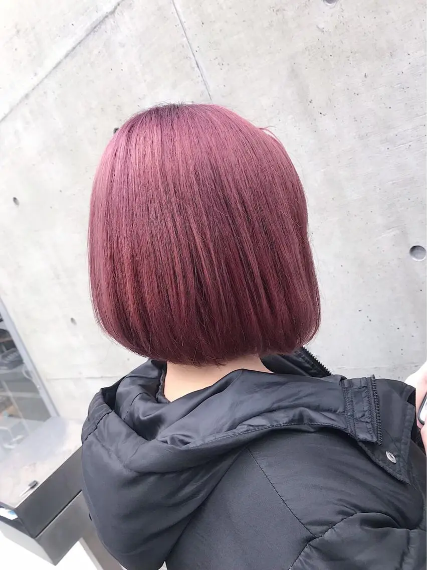 ミディアム カラー ヘアアレンジ 韓国レイヤーカット/ 儚げカラーチナツのヘアスタイル