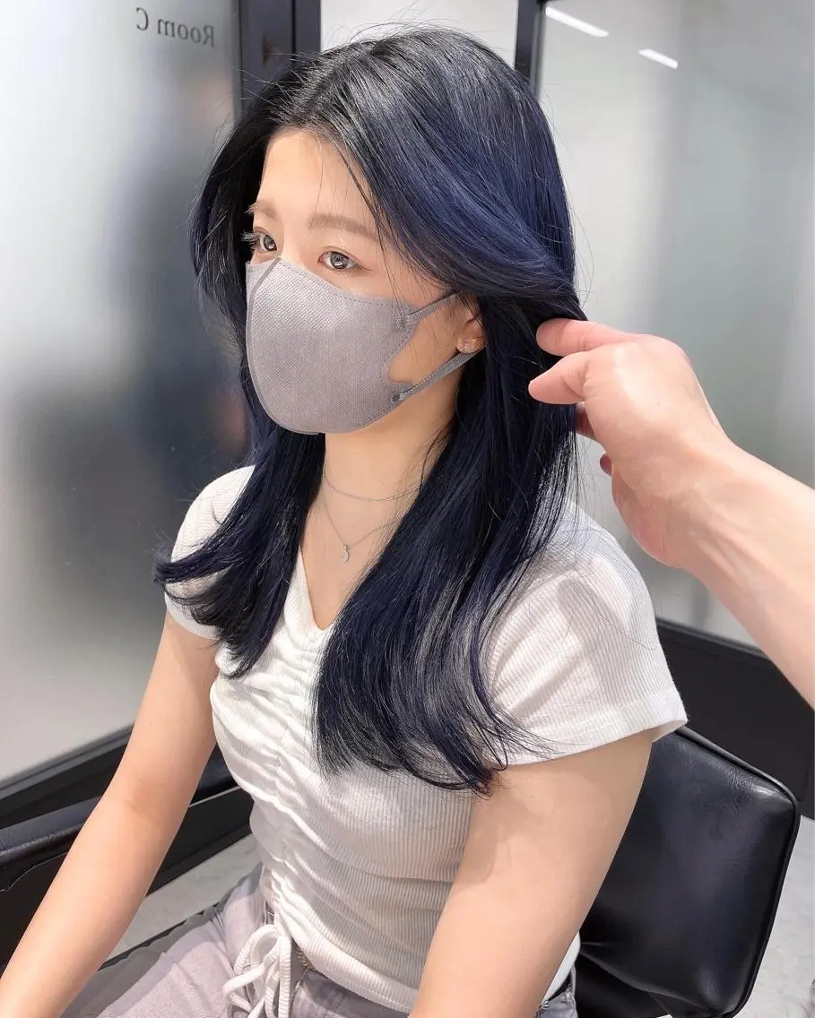 ロング カット ヘアカラー トリートメント 韓国レイヤーカット 髪質改善▫️水野有真のヘアスタイル