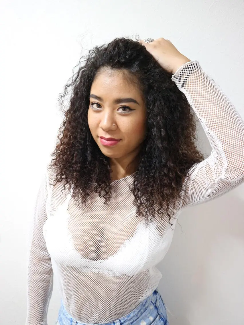 ロング パーマ スパイラルパーマ 東風上 亮介のヘアスタイル