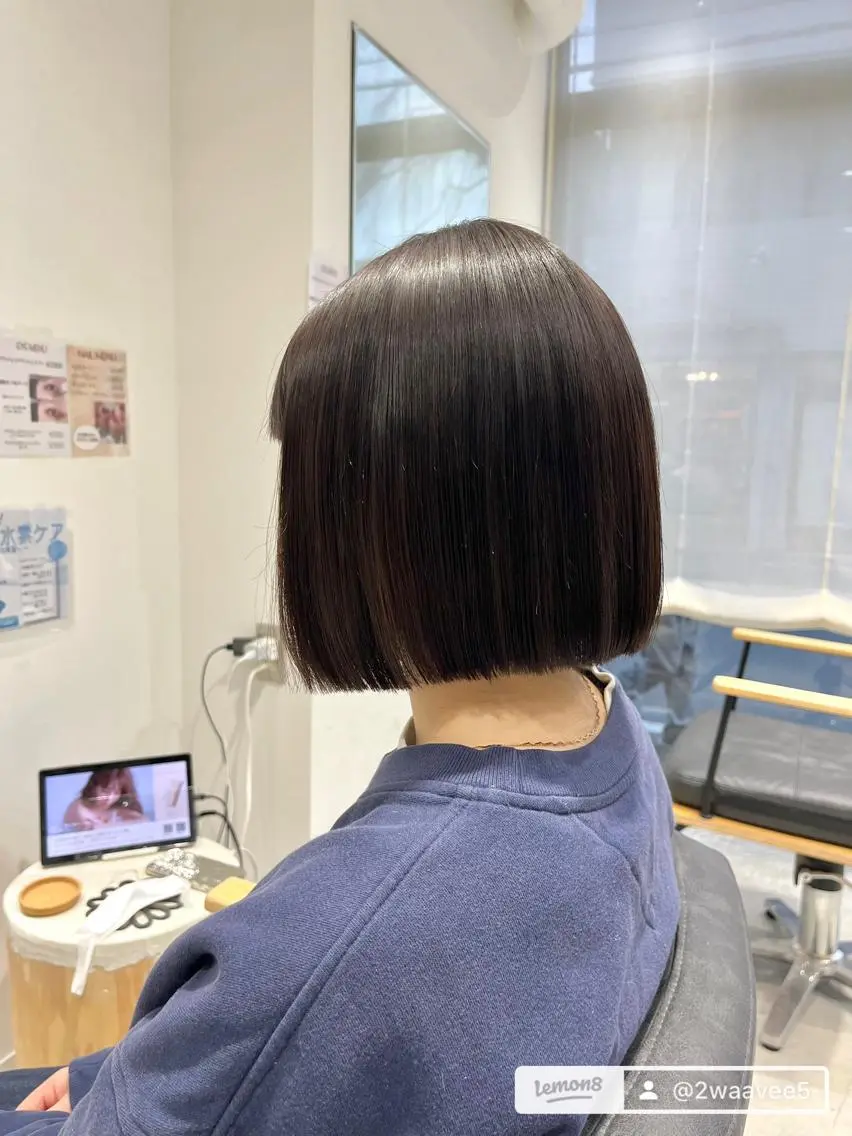 ショート カット 縮毛矯正 ボブ/美髪矯正 /佐藤　奈巳のヘアスタイル
