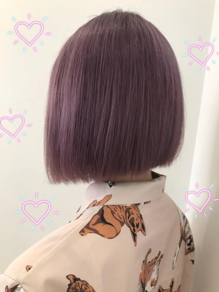 ショート カラー パープルカラー 新宿駅近♡個室 ♡関口三都季🌜のヘアスタイル