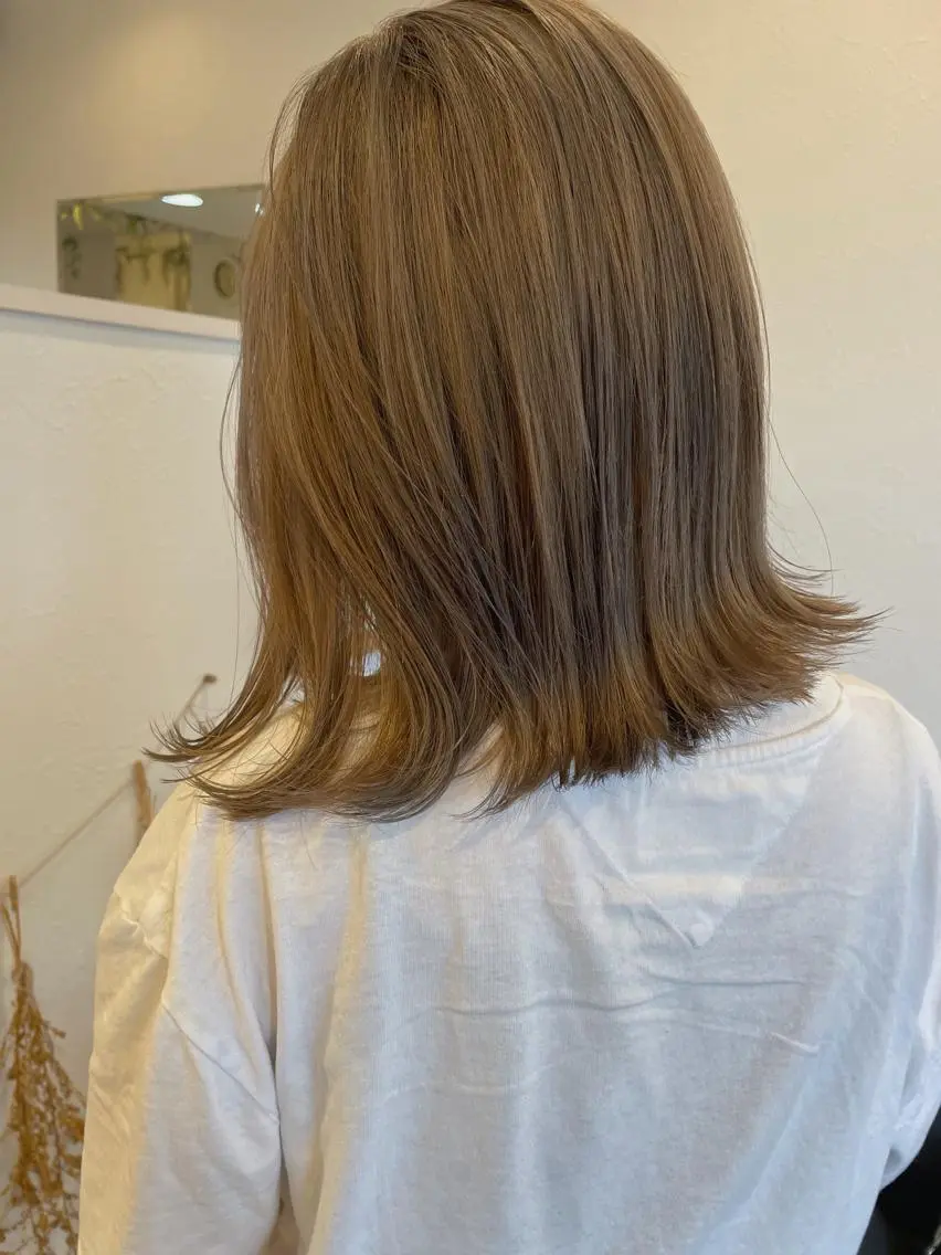 ミディアム カラー ハイトーンカラー ヘアカラー m ā l o.🌷 サカモトマイコのヘアスタイル