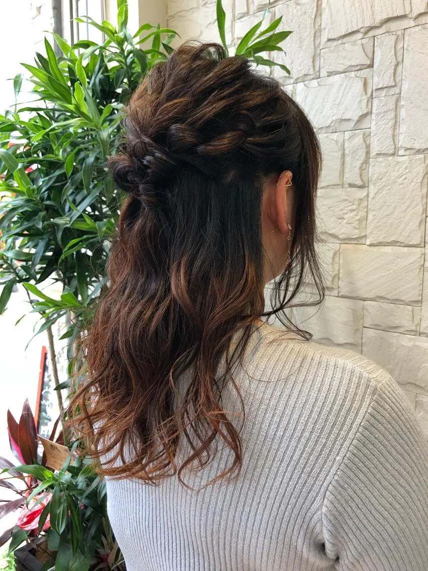 ロング ヘアアレンジ 💫お呼ばれヘア💫 men's✨ともえ✨のヘアスタイル