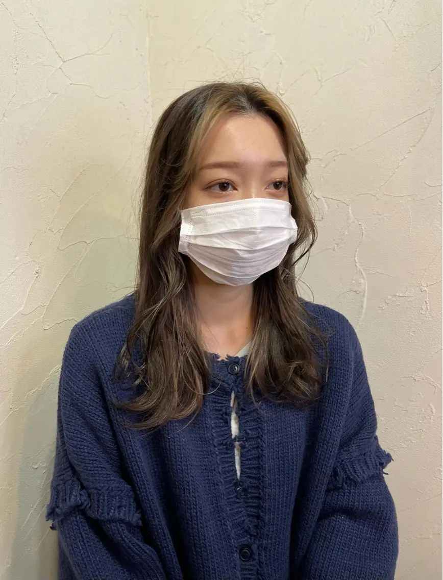 セミロング カラー 韓国ヘア🫧艶カラー 🫧髪質改善/オオヤのヘアスタイル