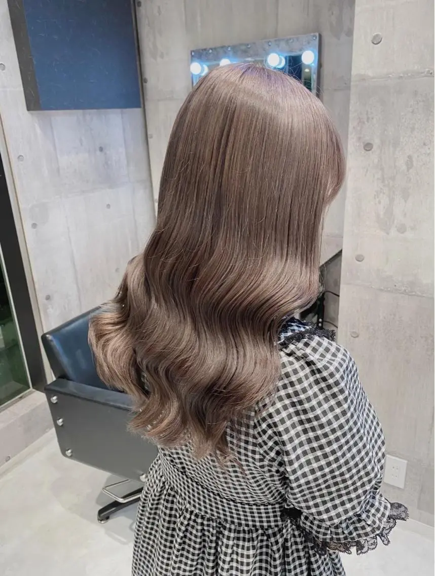 セミロング カラー メンズモテパーマ💙 fuwaのヘアスタイル
