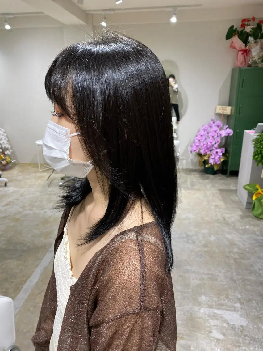 セミロング 髪質改善 Sabby氏川洸希 パーマのヘアスタイル