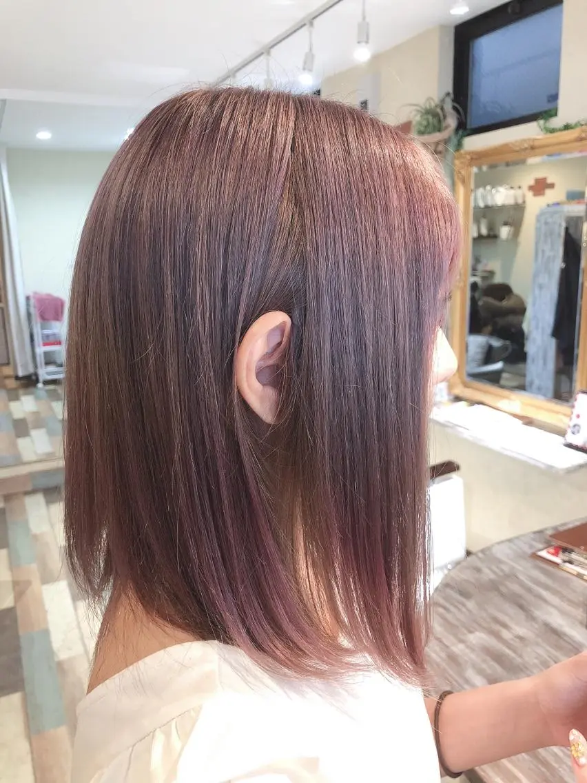 ミディアム カラー カット 🌈２０年目突入🎉 山口のヘアスタイル