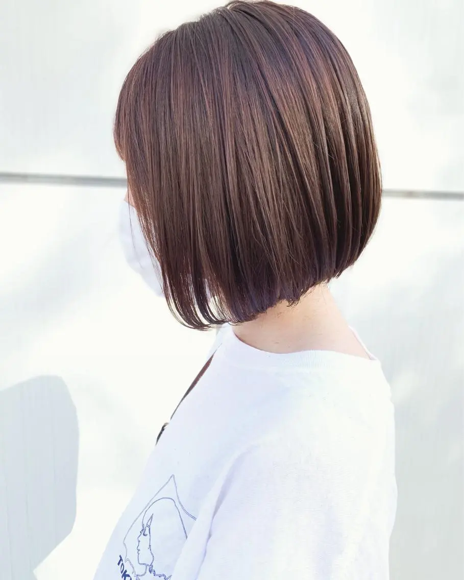 ショート カラー ヘアアレンジ 切りっぱなしボブ アディクシーカラー バレイヤージュ ベージュカラー ブリーチ カット ヘアカラー トリートメント Zina福岡天神🪞 髪質改善🪞レイヤーのヘアスタイル