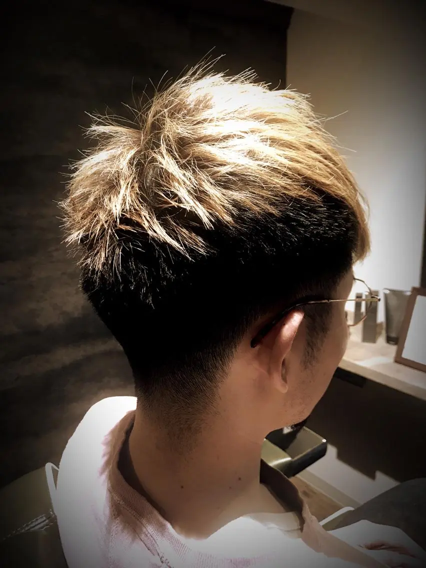 ショート カラー メンズ ヘアカラー 代表スタイリスト 直田 洋人のヘアスタイル