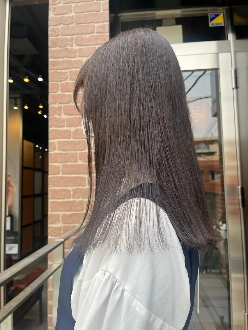 ミディアム カラー パーマ ヘアアレンジ メンズ キッズ ネイル マツエク・マツパ アイブロウ メンズブリーチ メンズハイライト メンズインナーカラー メンズ韓国風 ブリーチ 久木原 ゆりのヘアスタイル