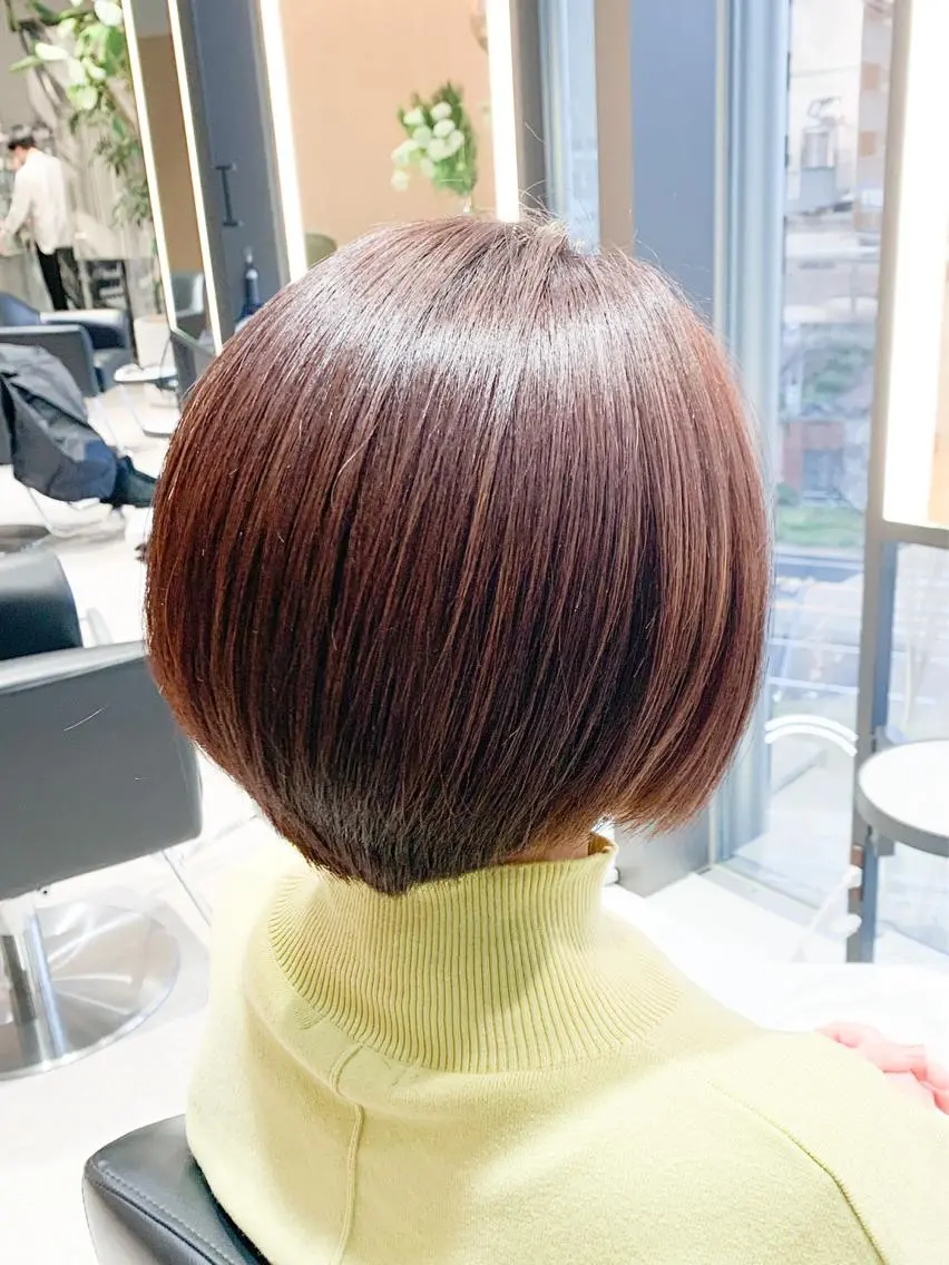 ショート カラー パーマ ヘアアレンジ メンズ キッズ ネイル マツエク・マツパ グラデーションカラー ボブ グラデーション カット ヘアカラー 角床直哉 カラーカットNO 1のヘアスタイル