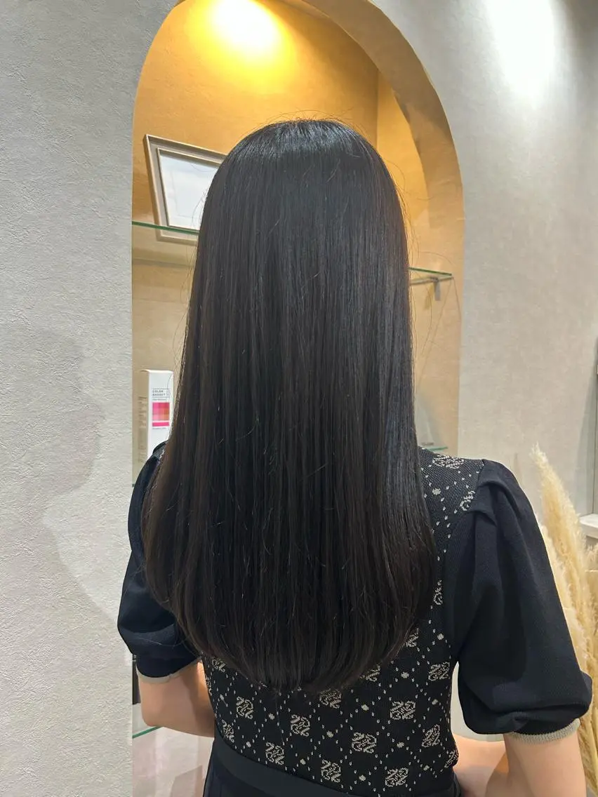 ロング カラー ヘアアレンジ くびれヘア 顔周りカット ロング 💠 AYAKA💠のヘアスタイル