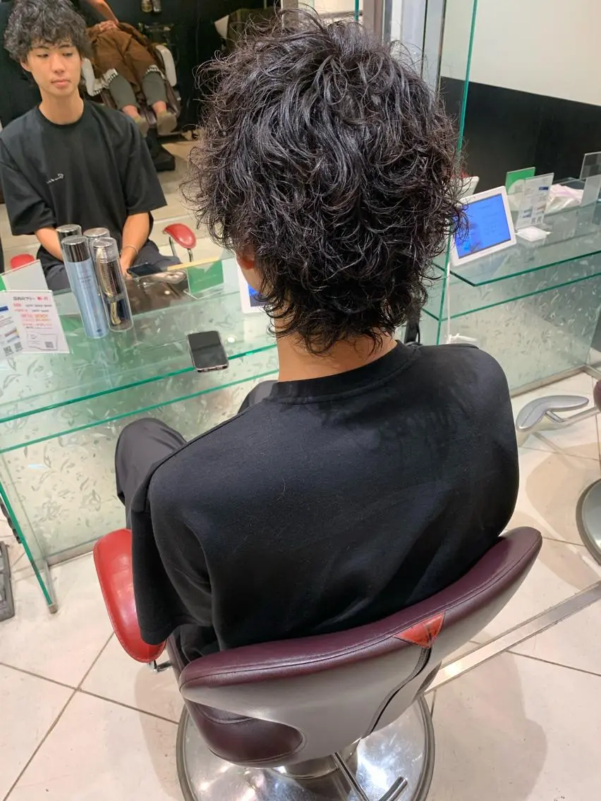 メンズ カット パーマ トリートメント ヘアセット ✨上村 潤平✨メンズヘア✨のヘアスタイル