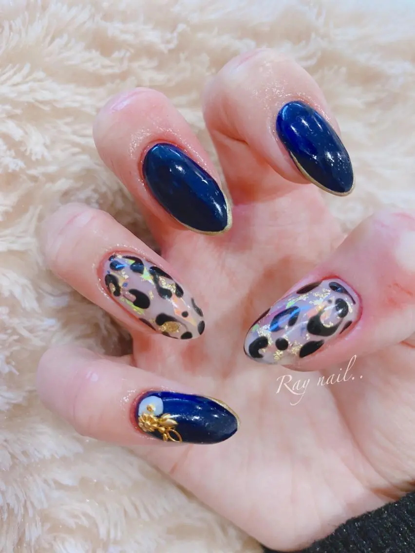 ネイル アニマル柄 ハンドネイル フットネイル nailsalon ∞ ﾐｶﾅﾙ ∞のネイルデザイン
