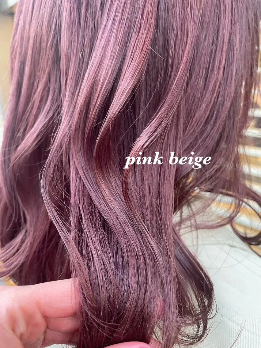 カラー ベージュカラー ブリーチ 透明感カラー ピンクカラー ピンクベージュ ヘアアレンジ 🌿あがりれいなのその他イメージ