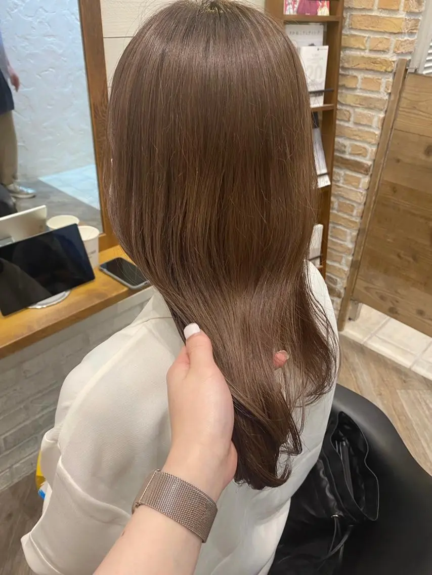 ロング カラー ベージュカラー ピンクカラー ピンクベージュ 🌟アレンジが似合う カラー🌟Rumiのヘアスタイル