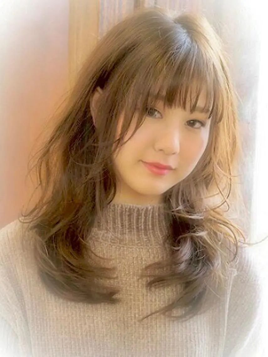 セミロング パーマ grand juteのヘアスタイル